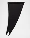 Totême Satin Triangle Scarf In Black 001