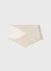 Totême Satin Triangle Scarf Ecru In Ecru
