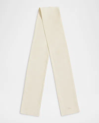 Totême Satin Tuxedo Scarf In Neutral