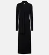 Totême Scarf-detail Jersey Maxi Dress In Black