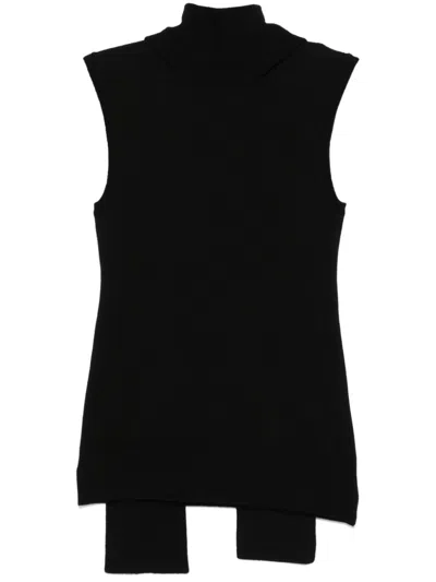Totême Scarf-detailing Sleeveless Top In 黑色