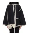 Totême Gray Embroidered Scarf Jacket In Black
