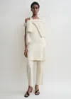 Totême Scoop-neck Dress Ecru In Ecru