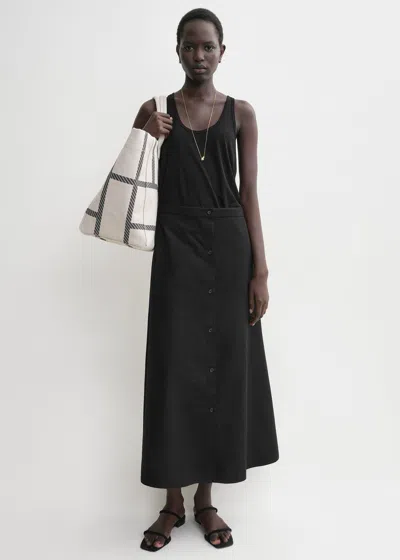 Totême Scoop-neck Jersey Top Black