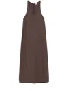 Totême Round Collar Sleeveless Dress In Brown