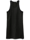 Totême Scoop-neck Mini Dress In Black