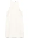 Totême Scoop-neck Mini Dress In Neutrals