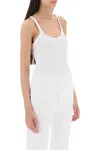 Totême Ribbed Tank Top In White