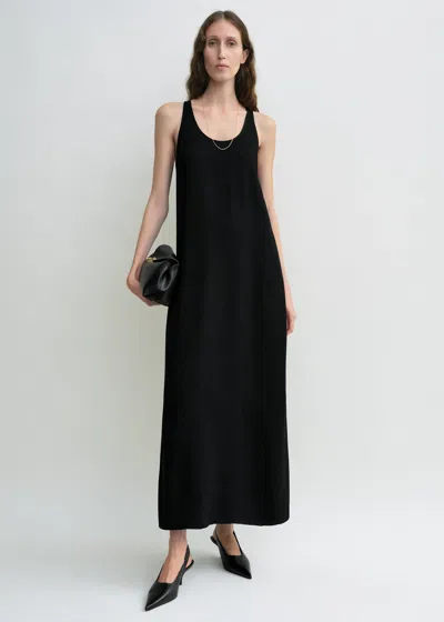 Totême Scoop-neck Sablé Dress Black