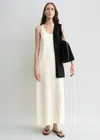 Totême Scoop-neck Sablé Dress Macadamia In Macadamia