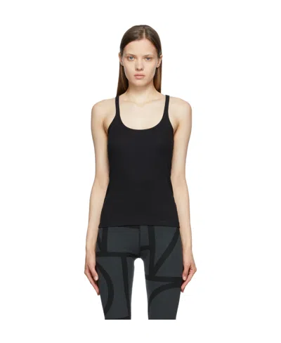 Totême Toteme Organic Cotton Rib Tank Top In Black