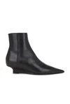 Totême Toteme Sharp 50 Leather Ankle Boots In Black