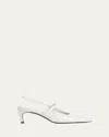 Totême Toteme Sharp Kitten Heel Slingback Pump In White