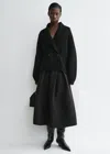 Totême Shawl-lapel Cardigan Black In Black