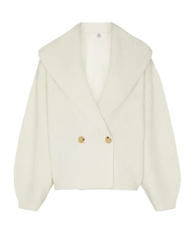 TOTÊME SHAWL-LAPEL CARDIGAN