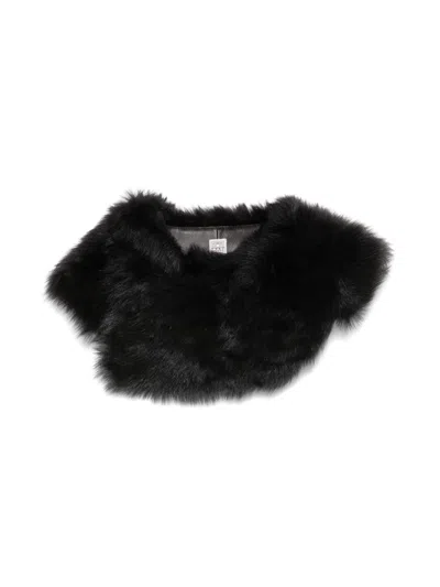 Totême Shearling Collar In Black