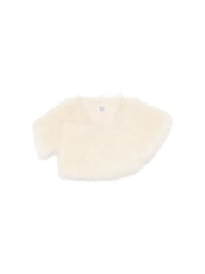 Totême Shearling Collar In Neutrals