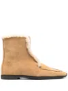 Totême Shearling-edge Boots In Brown