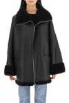 Totême Toteme Signature Shearling Jacket Clothing In Black