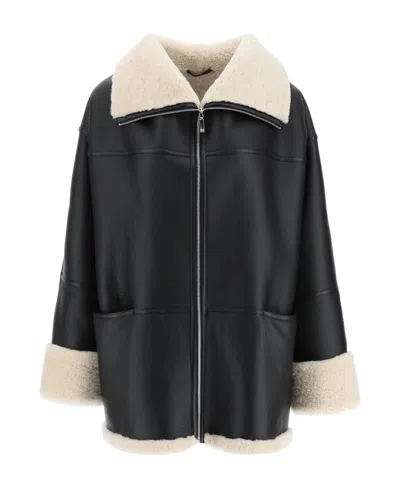 TOTÊME TOTÊME SIGNATURE ZIP-UP LEATHER JACKET