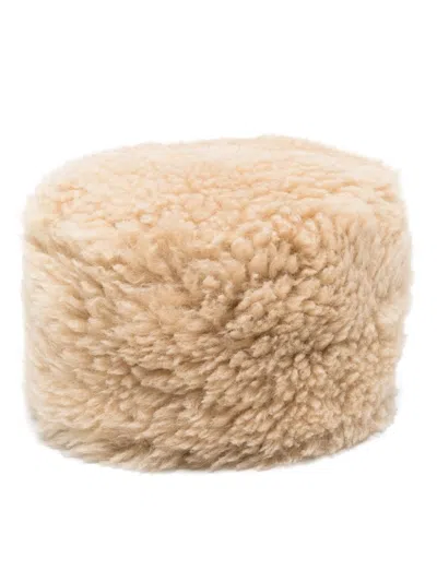 TOTÊME SHEARLING PILLBOX HAT