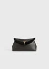 Totême Shearling T-lock Clutch Bark In Bark