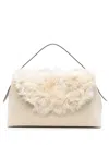 Totême Shearling Tote Bag In White