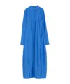Totême Toteme Silk Chemisier Dress In Blue
