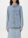 Totême Organic Cotton Denim Shirt In 牛仔布