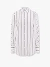 Totême Toteme Oversize Stripe Organic Cotton Poplin Button-up Shirt In White