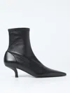 Totême Flat Ankle Boots Toteme Woman Color Black In Schwarz