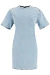 Totême Denim Trapeze Midi Dress In Blue