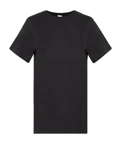 Totême Short-sleeve Cotton T-shirt In Black