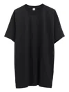 Totême Crew-neck Cotton T-shirt In Black