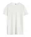 Totême Toteme Monogram-embroidered Curved T-shirt Women