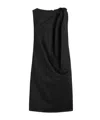 Totême Shoulder-twist Dress In Black