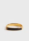 Totême Signature Gold-tone And Enamel Bracelet In Black,gold