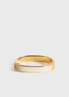 Totême Signature Enameled 18k Gold-plated Bracelet In Ecru,gold