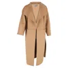 Totême Signature Coat In Camel Wool Cashmere In Yellow