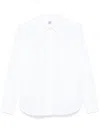 Totême Toteme Oversized Poplin Tux Shirt White In White