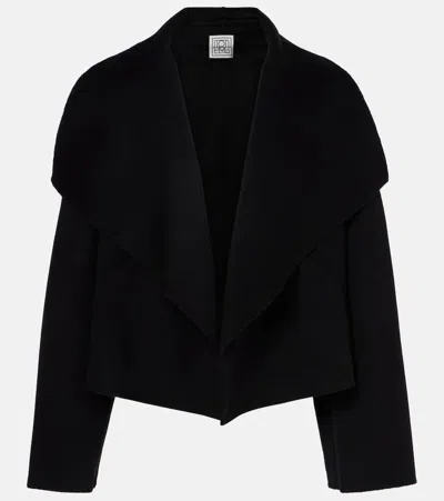 Totême Toteme Signature Double Wool Jacket In Black