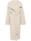 Totême Toteme Signature Linen Coat In Brown