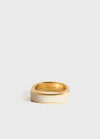 Totême Signature Ring Ecru/gold In Ecru,gold