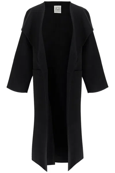 Totême Signature Wool-cashmere Coat In Black