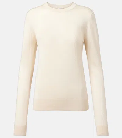Totême Silk-blend Sweater In White