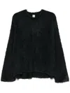 Totême Silk Sweater In Black