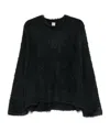 Totême Silk Sweater In Black