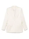 Totême Single-breasted Blazer In White