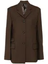 Totême Single-breasted Blazer In Brown