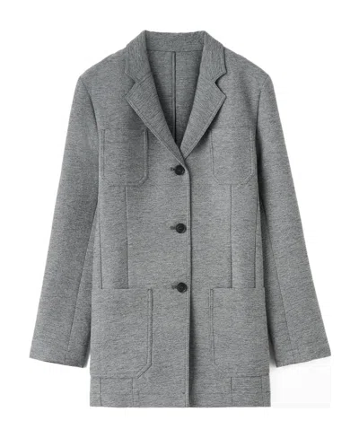 Totême Single-breasted Blazer In Gray